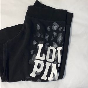VS pink Black Sweatpants